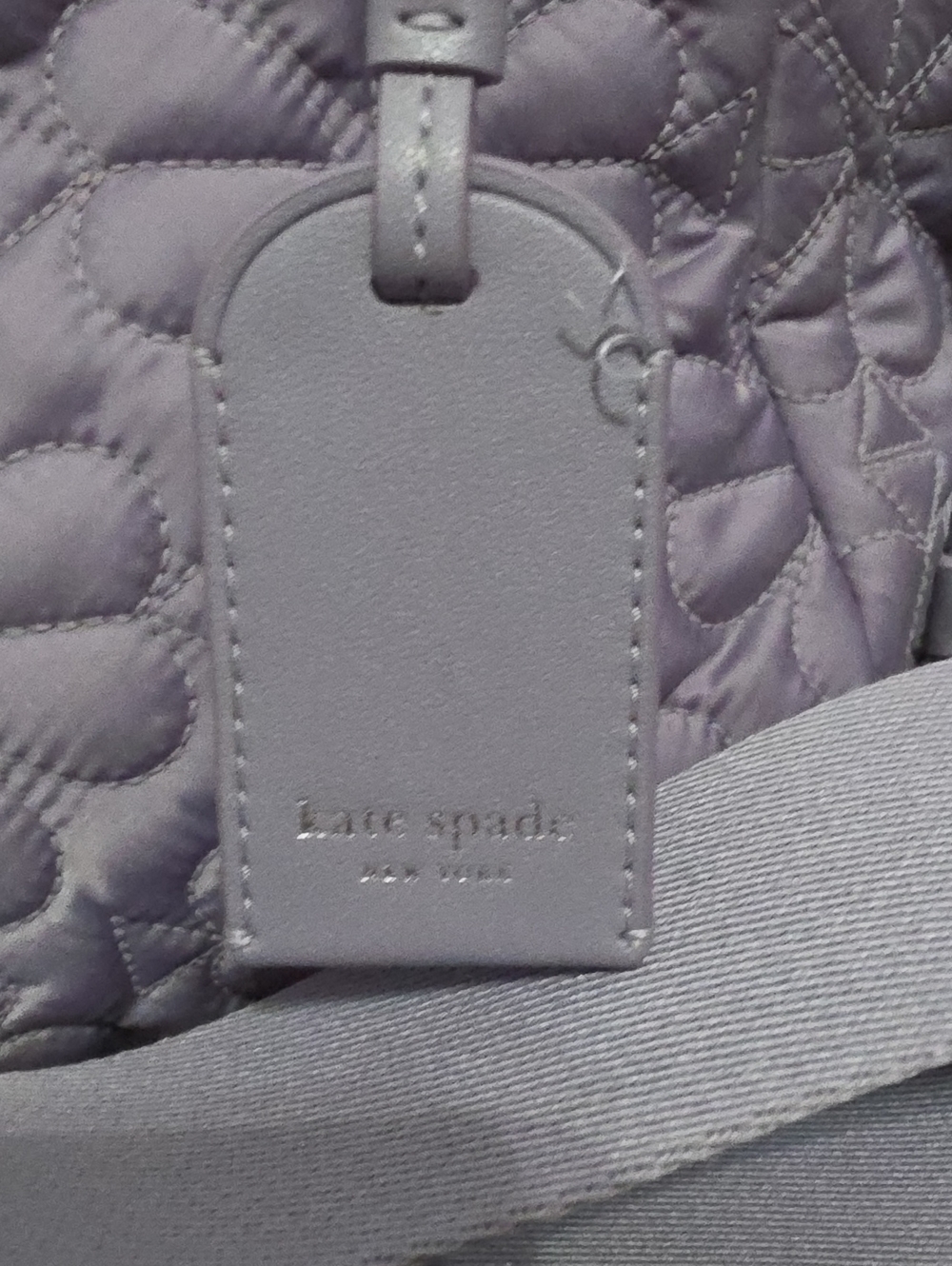 kate spade Lavender Quilted Tote with Adjustable Strap and wallet - Picture 5 of 12